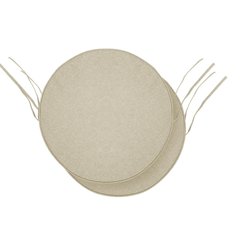 Fitfree vista frontal del cojín beige mostrando acabado resistente