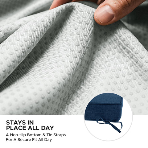 Fitfree cojín colocado en banco de madera en porche, embellece el espacio