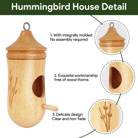 Fitraho casa colibríes integrada en jardín, aporta decoración y refugio