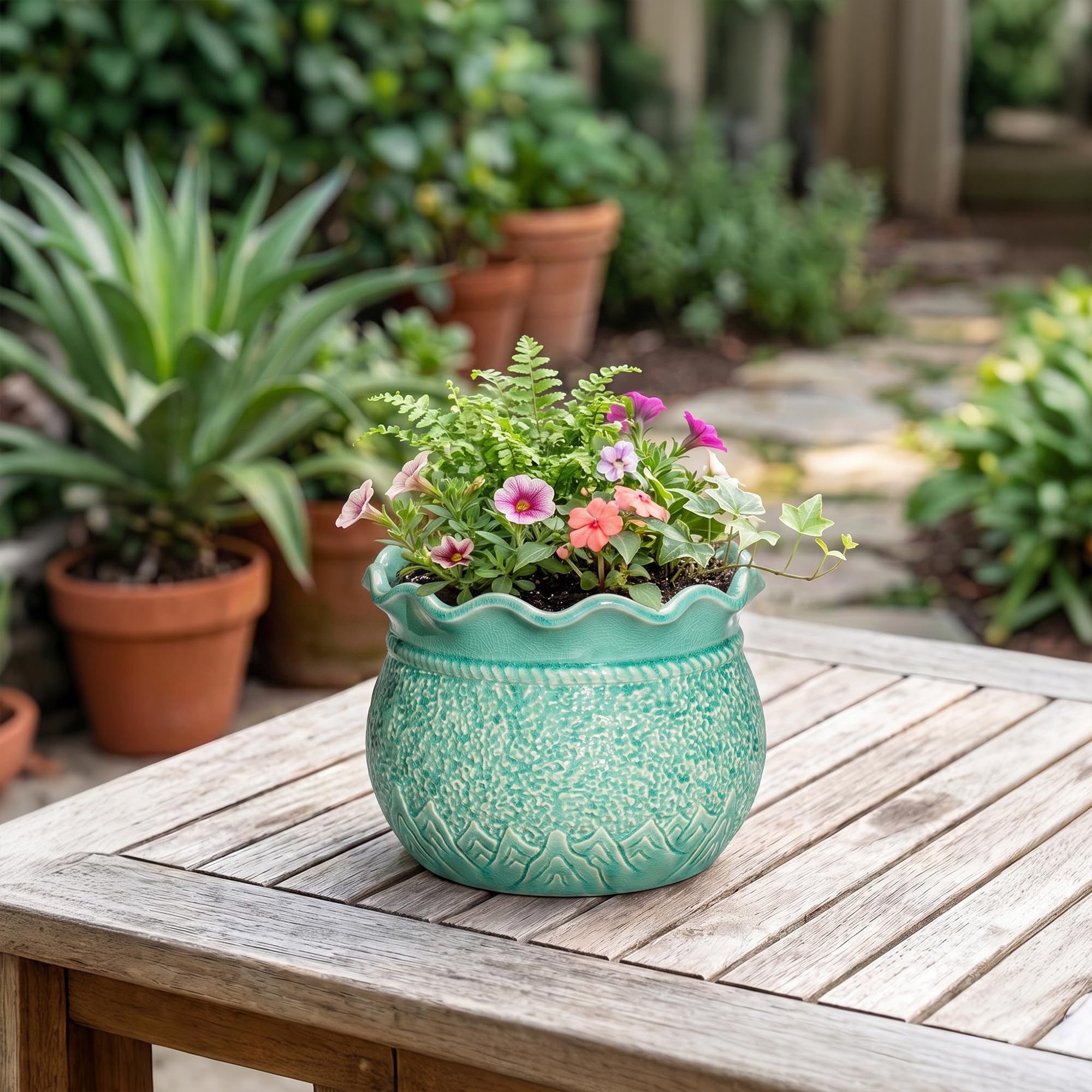 Fivepot accesorios incluidos: red de drenaje y tapón para control de agua