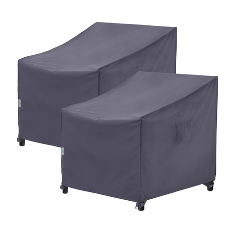 F&J Outdoors vista frontal de la funda protegiendo silla grande, protección completa