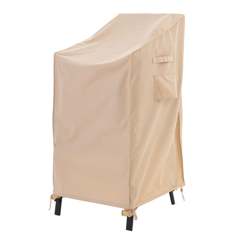 F&J Outdoors funda frontal mostrando protección completa y aspecto beige