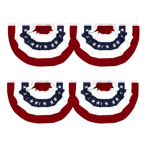 Flaglink bandera frontal mostrando diseño plegado y aspecto atractivo