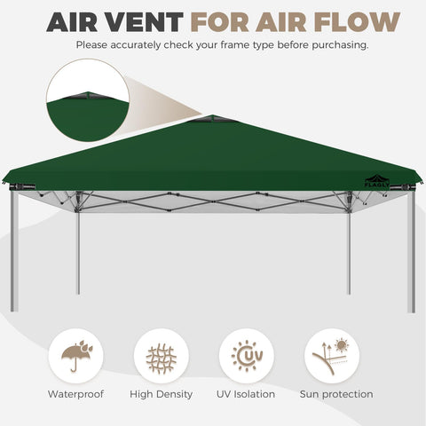 FLAGLY doble ventilación en techo que mejora la circulación de aire