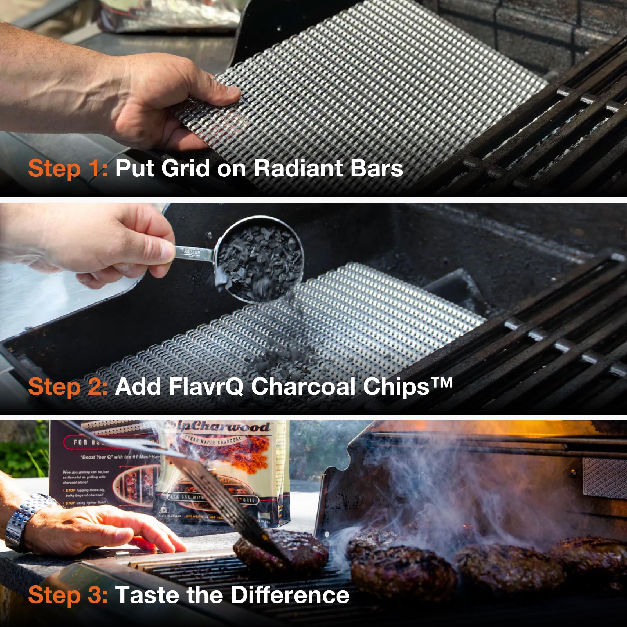 FlavrQ chips en mano para comparar tamaño y rendimiento