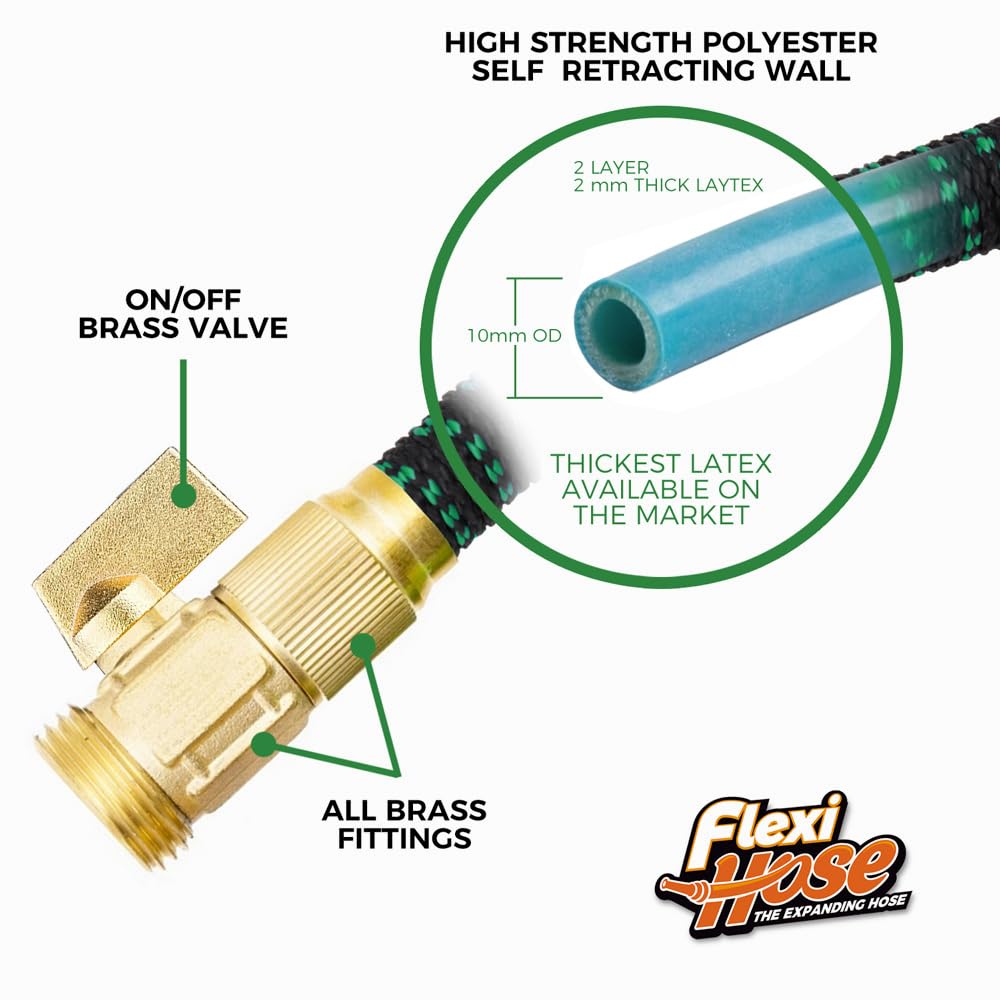 Flexi Hose conectores de latón macizo 3/4" para ajuste seguro al grifo