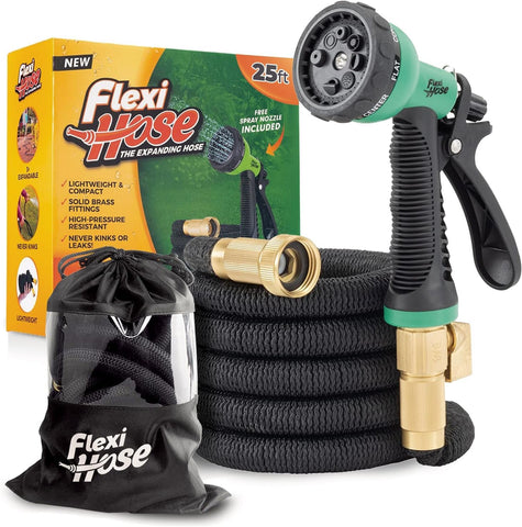 Flexi Hose Plus manguera en bolsa mostrando transporte práctico