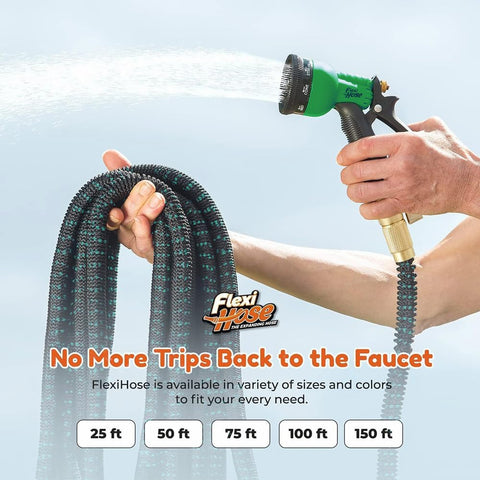 Flexi Hose detalle del tejido 3750D resistente que protege el núcleo doble