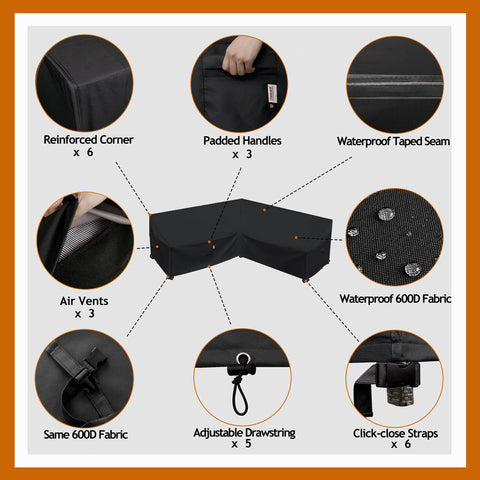 Flexiyard asas acolchadas para manipular la funda con facilidad y seguridad