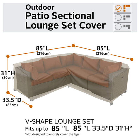 Flexiyard comparación de tamaño para verificar fit de 85x85 pulgadas