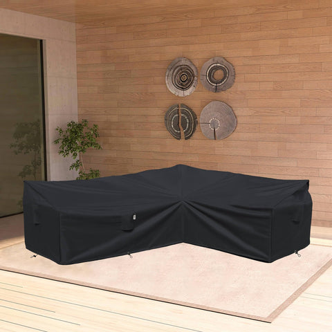 Flexiyard funda colocada en un patio mostrando protección y estética