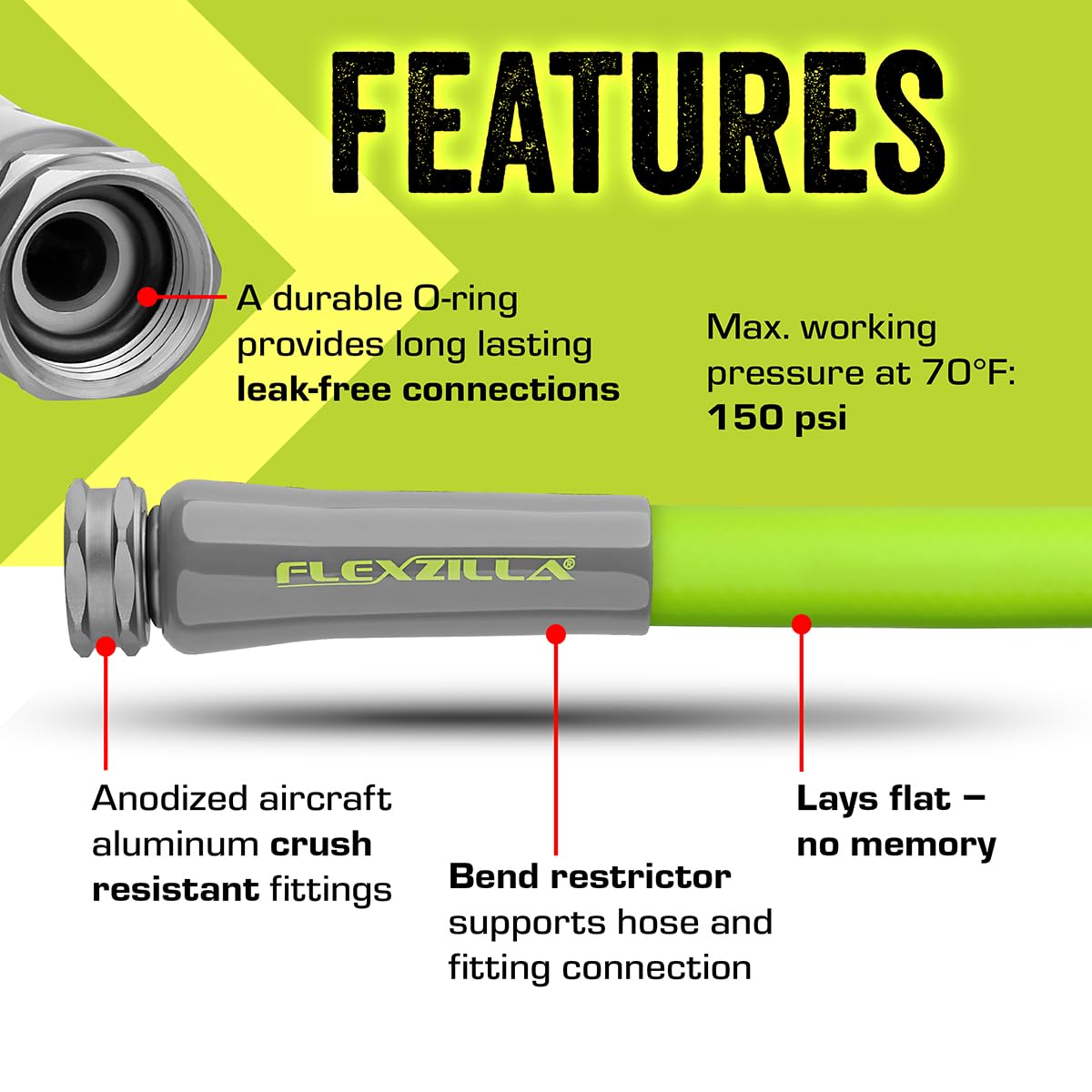 Flexzilla acoplamientos de aluminio anodizado que aseguran conexiones duraderas