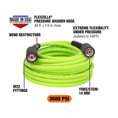 Flexzilla primer plano del acople M22 hembra, asegura compatibilidad y conexión segura