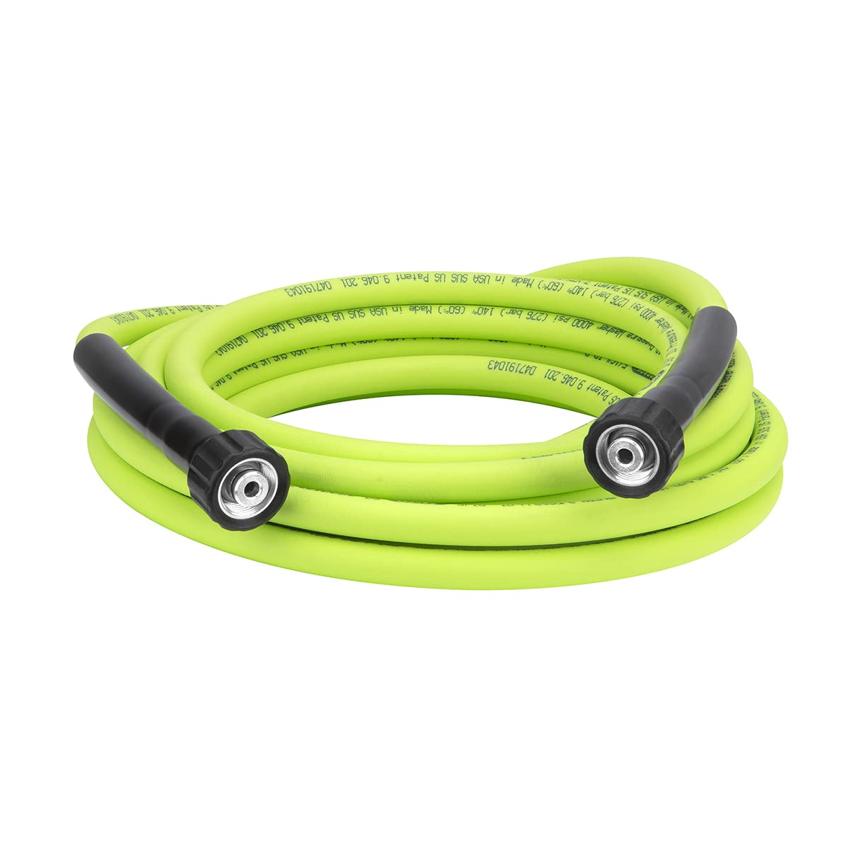 Flexzilla frente del empaque mostrando longitud 25 ft y color ZillaGreen, facilidad de identificación