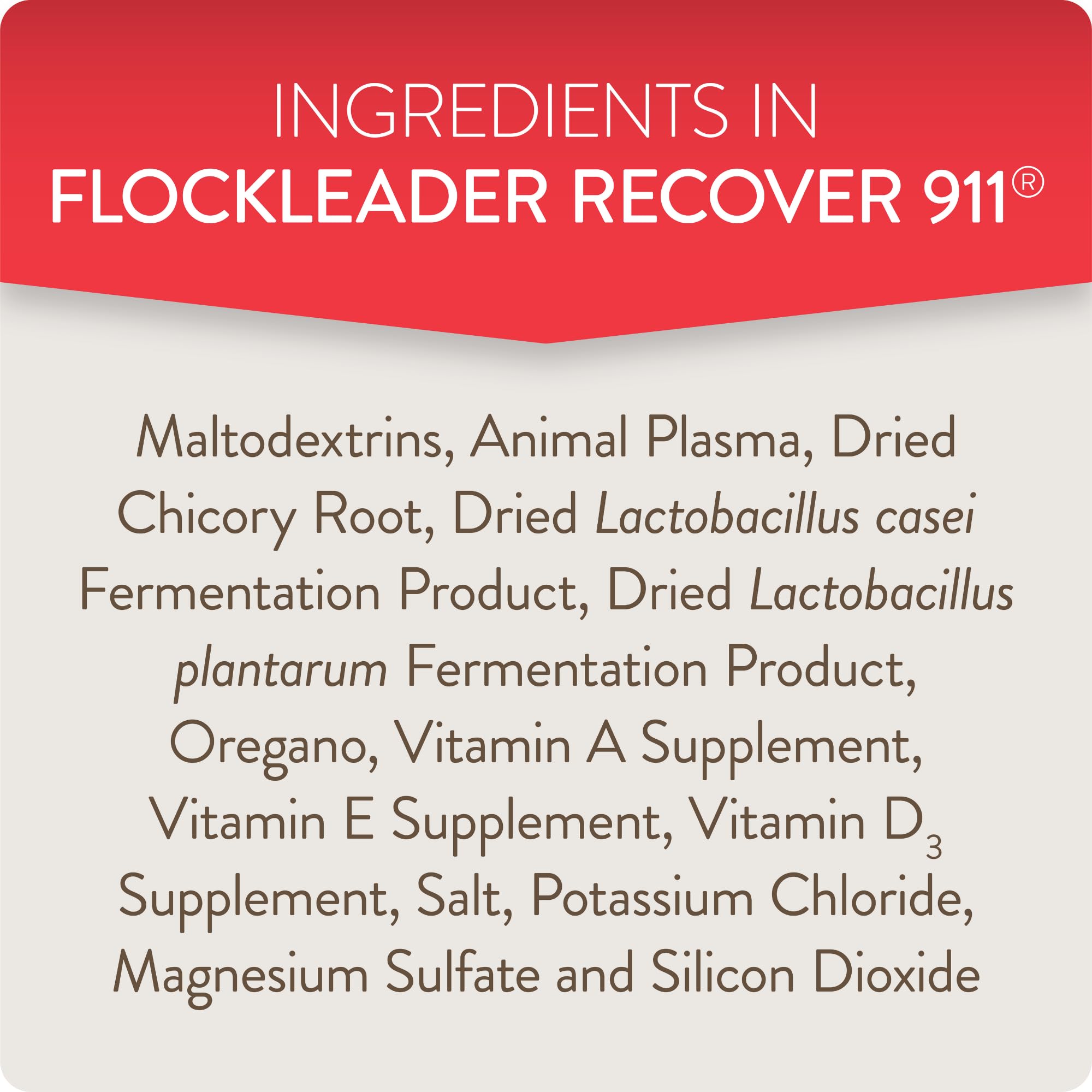 FlockLeader etiqueta informativa con instrucciones y ventajas claras