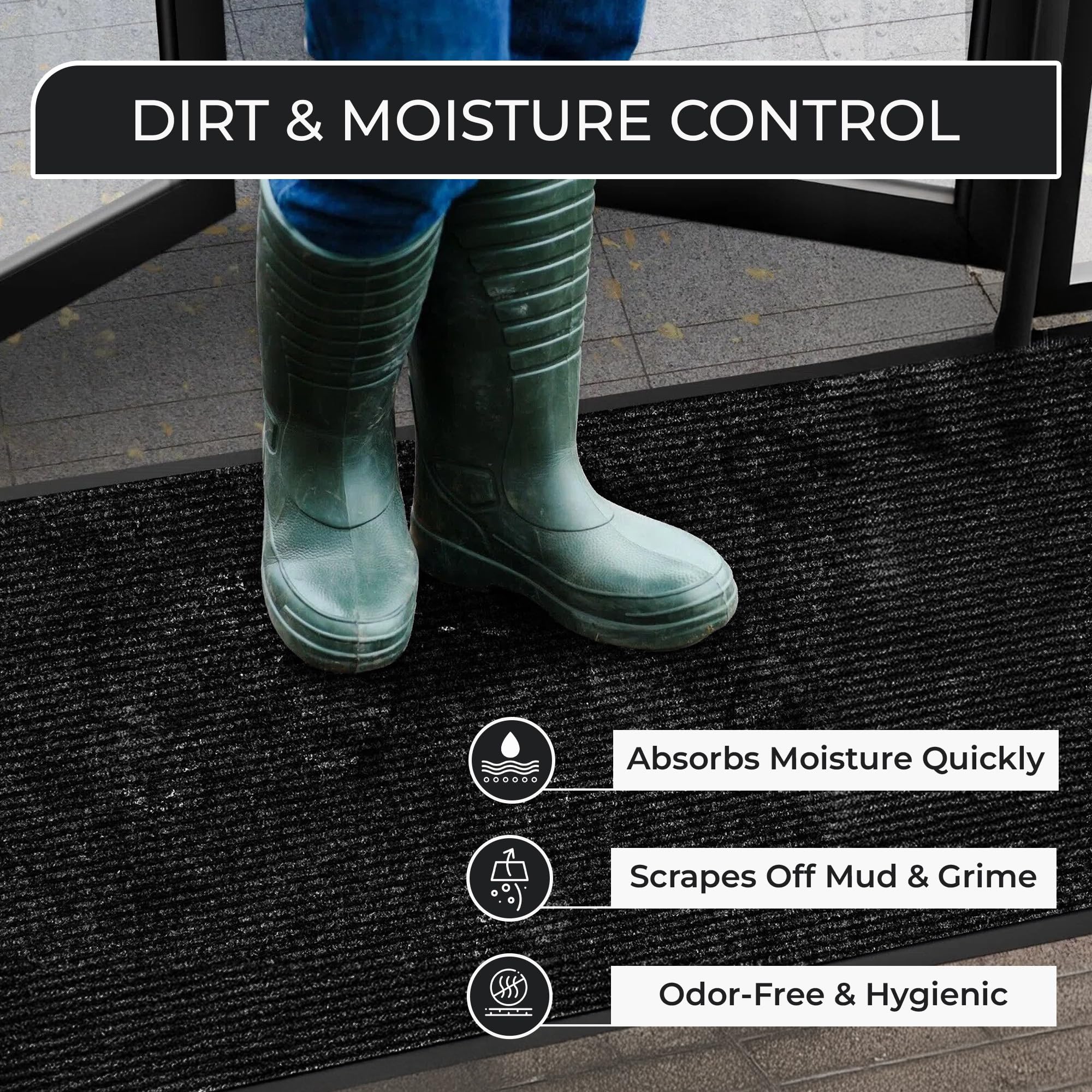 FloorGuard material resistente cerca mostrando calidad y grosor