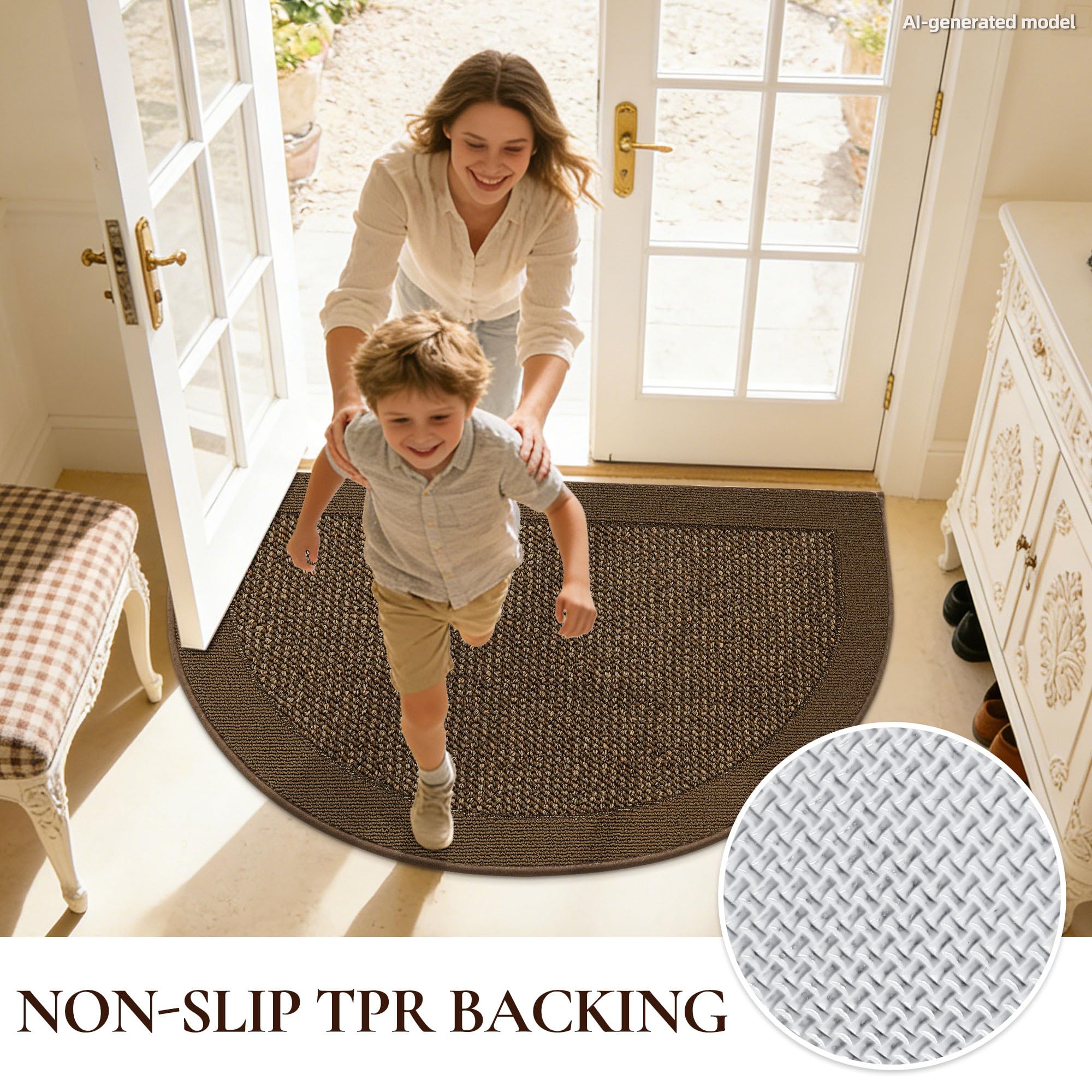 FLOORHUG base TPR antideslizante en contacto con suelo, seguridad estable