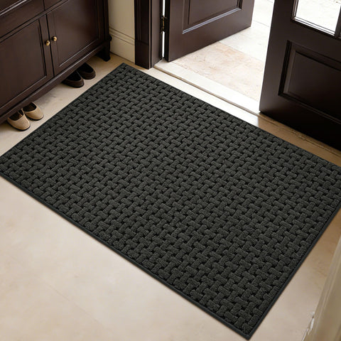 FLOORHUG vista frontal del felpudo mostrando diseño y tamaño, protección inmediata