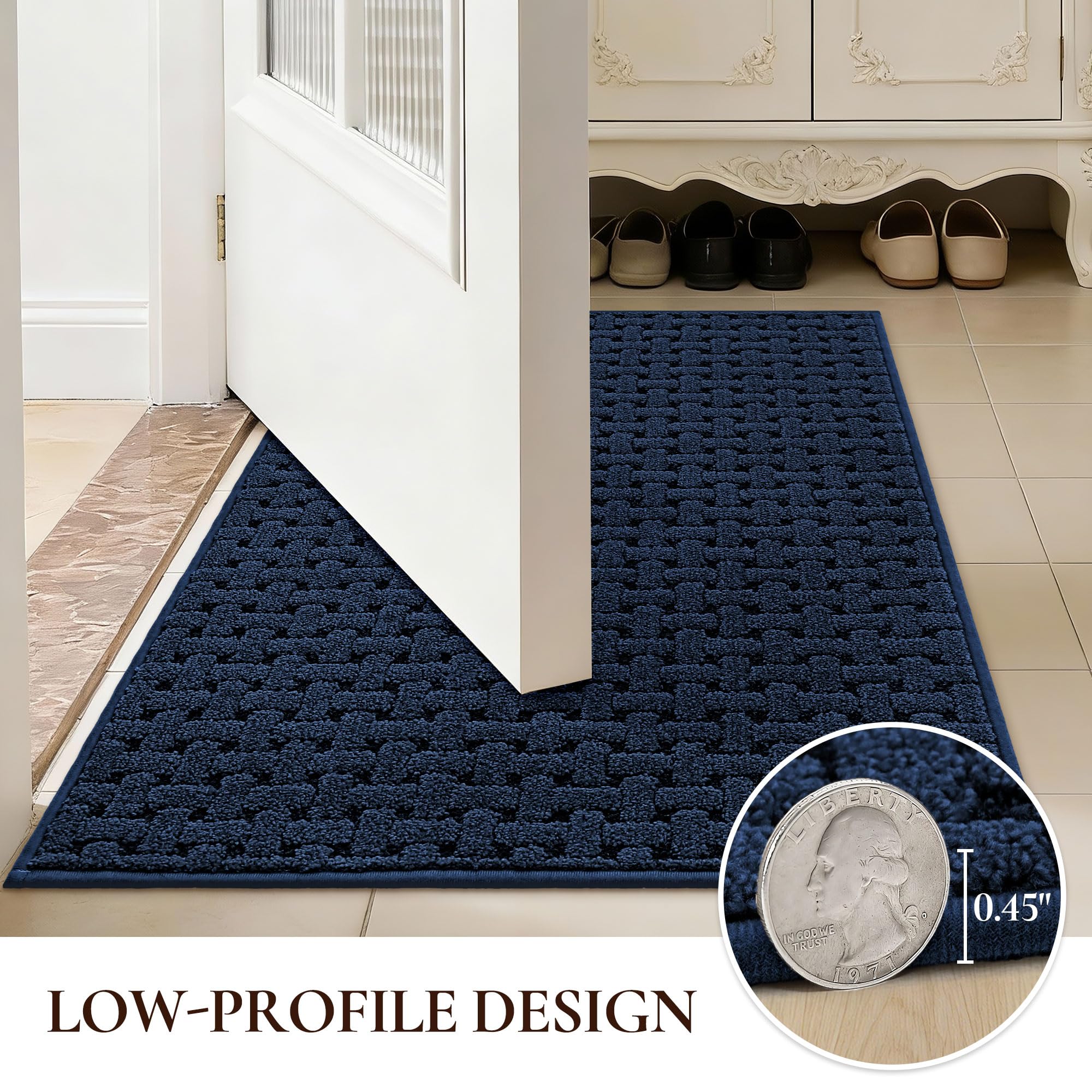 FLOORHUG respaldo TPR antideslizante fija el tapete con seguridad