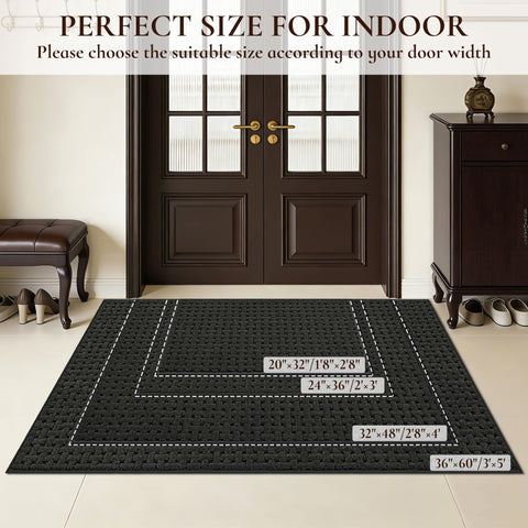 FLOORHUG primer plano de textura que absorbe humedad y raspa suciedad
