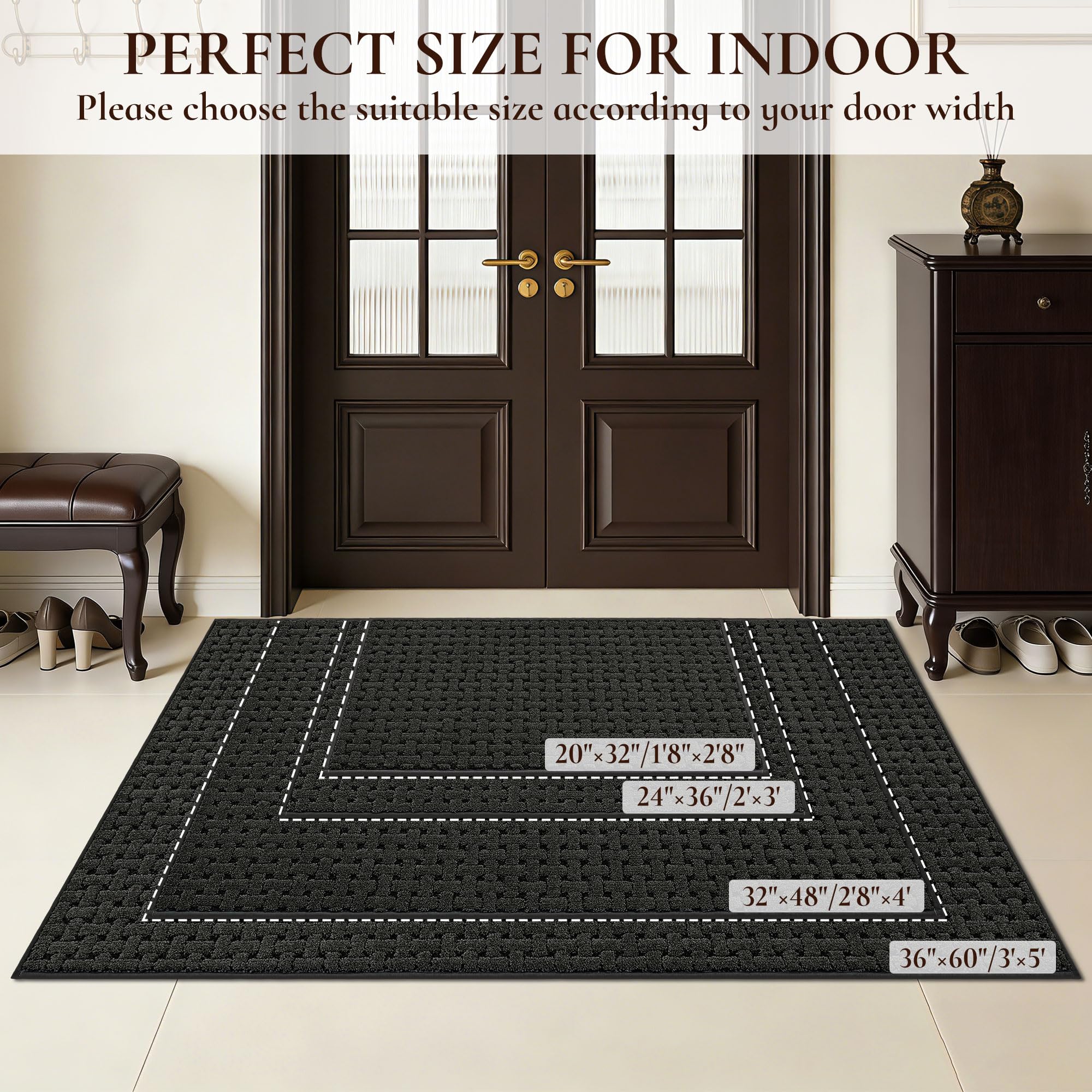 FLOORHUG primer plano textil que demuestra absorción rápida de humedad