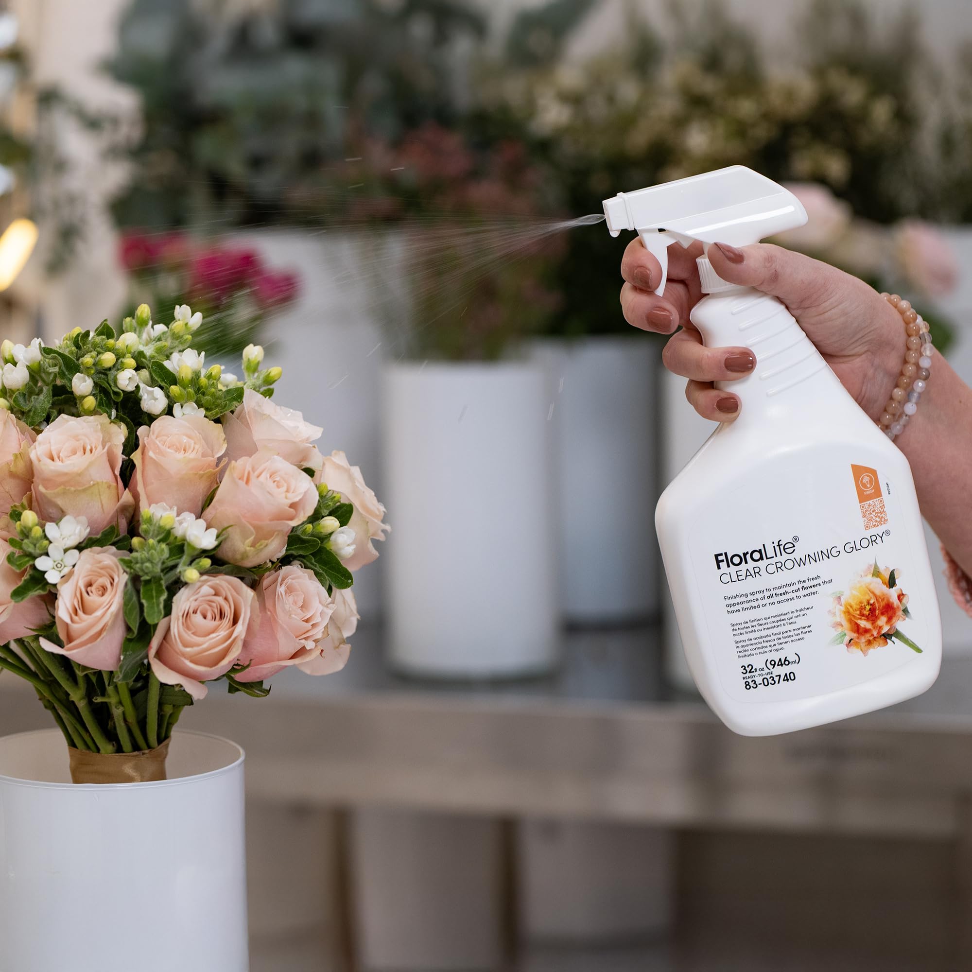 FloraLife primer plano de la etiqueta con instrucciones claras y ventajas