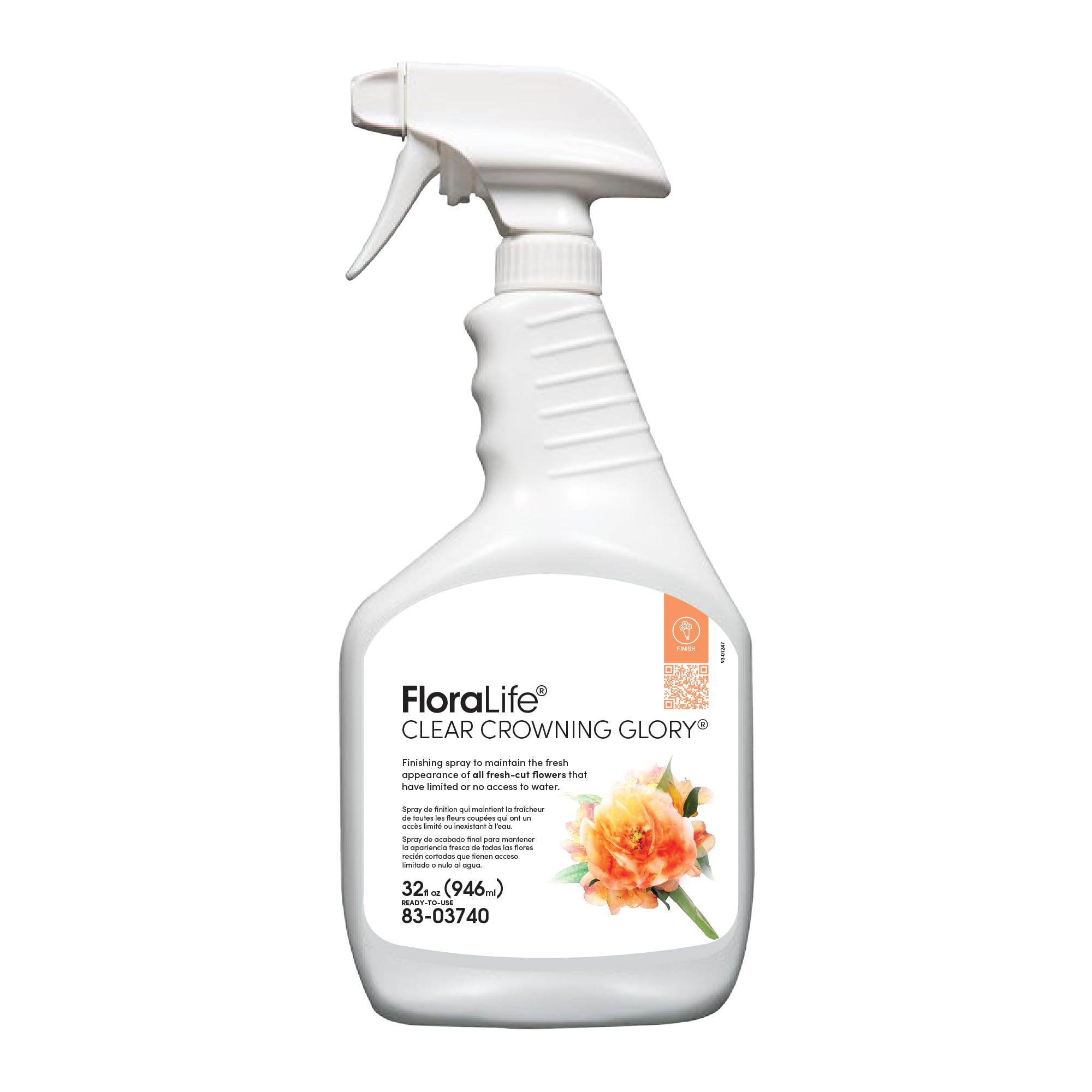 FloraLife envase frontal mostrando el spray protector listo para usar