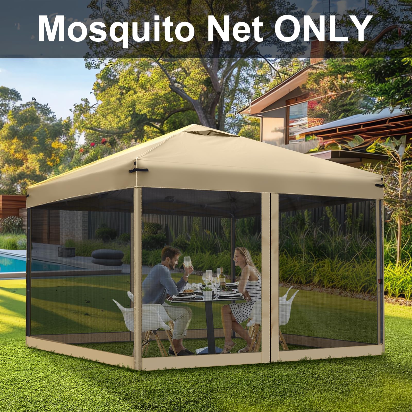 FLOUREE mosquitera empaquetada compacta para transporte y almacenamiento