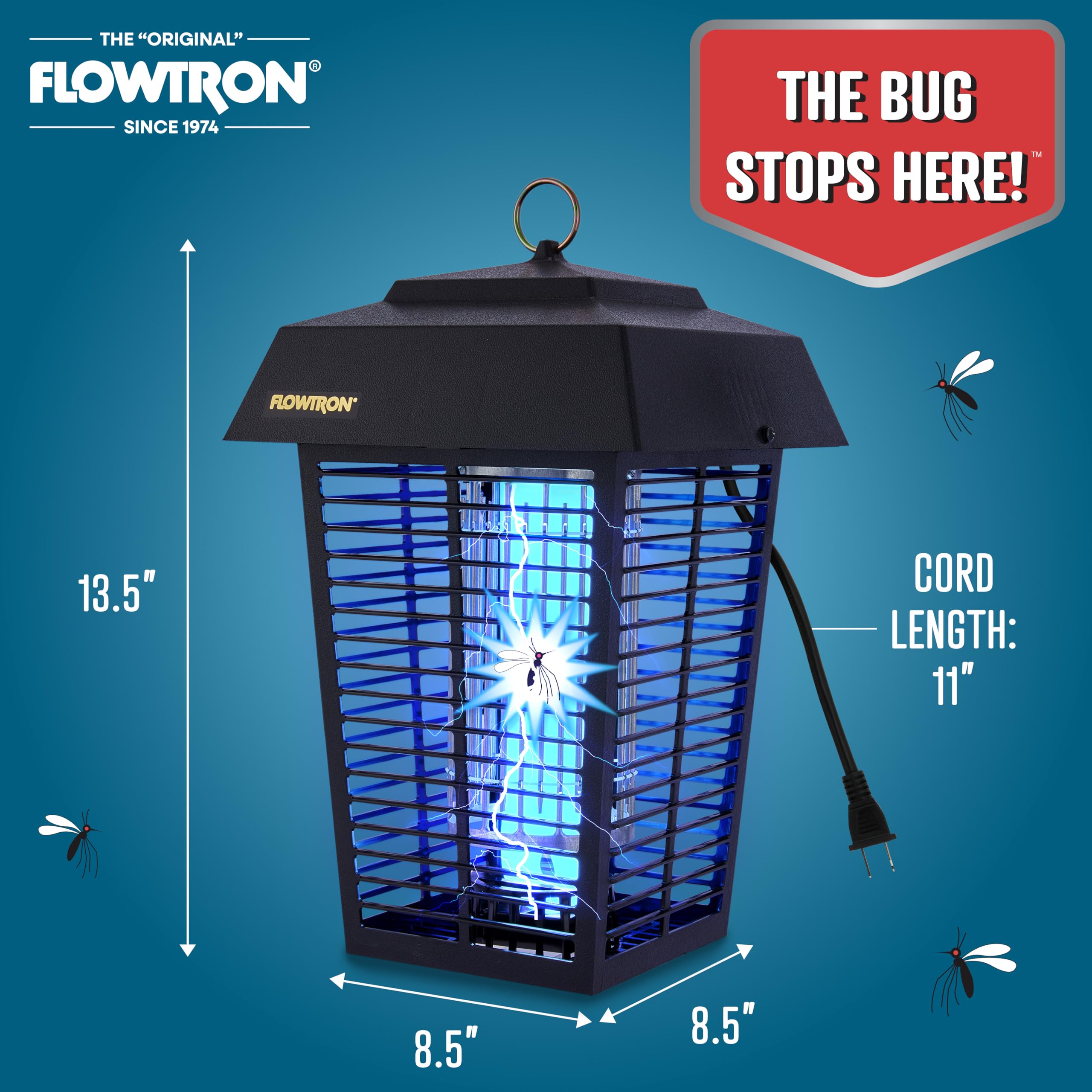 Flowtron carcasa policarbonato resistente a la intemperie y duradera