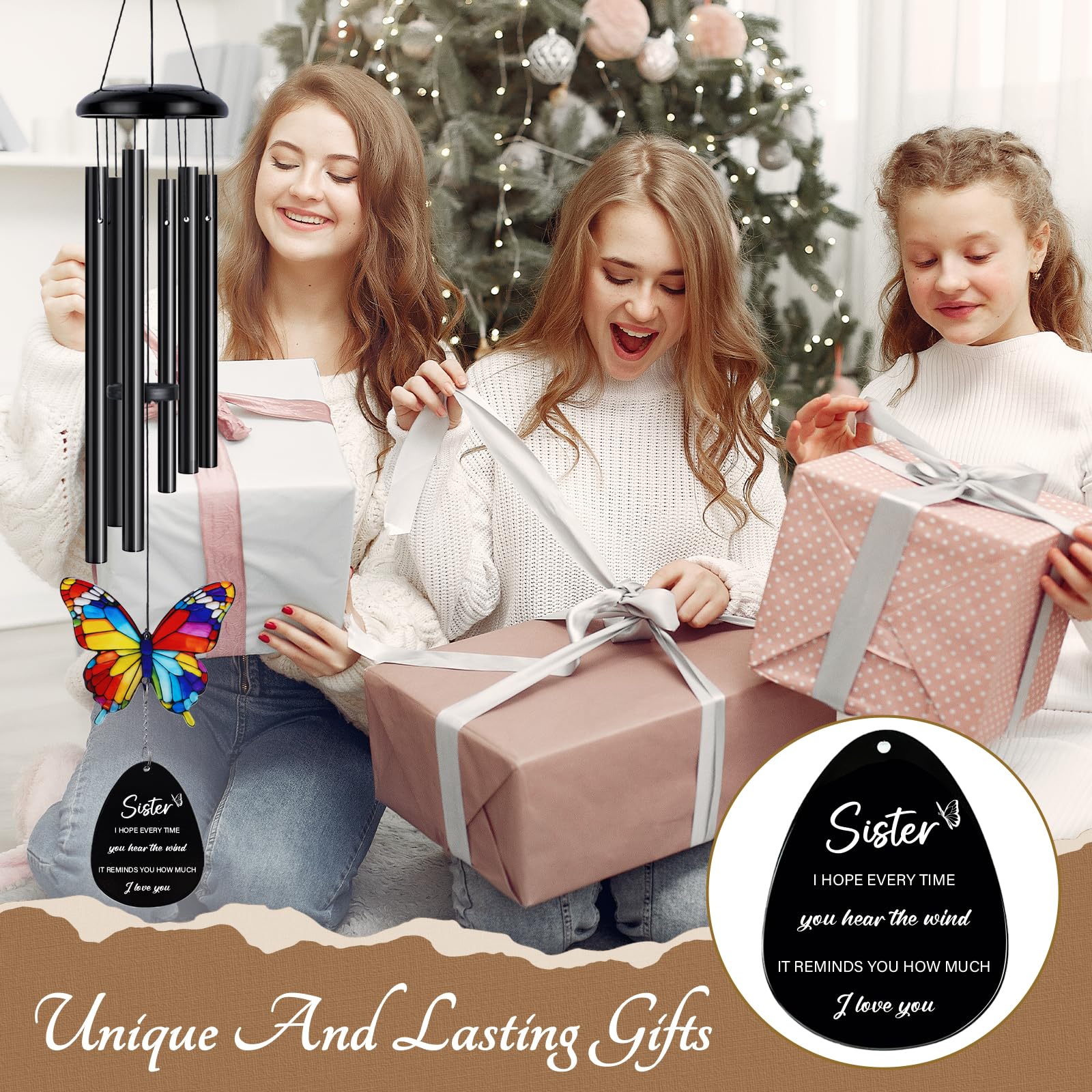 Flpoxzd campana colgada en porche ofreciendo ambiente encantador
