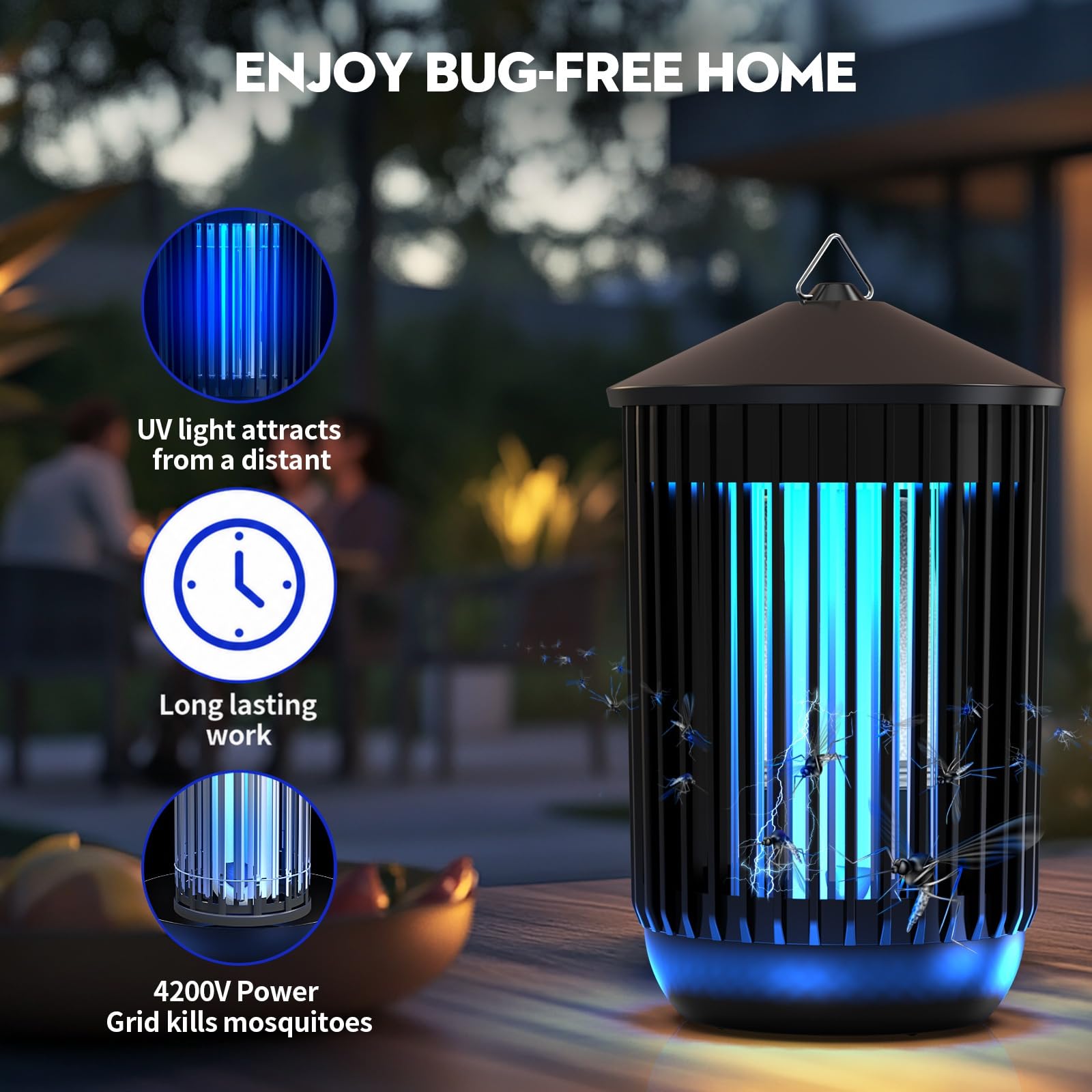 Flyghost detalle de la rejilla eléctrica con limpieza segura