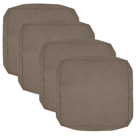 FLYMEI pack de 4 fundas frontales en taupe protegen cojines con estilo