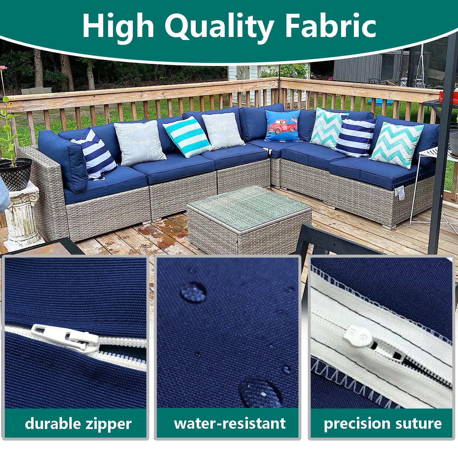 FLYMEI funda colocada en silla de patio renovando apariencia