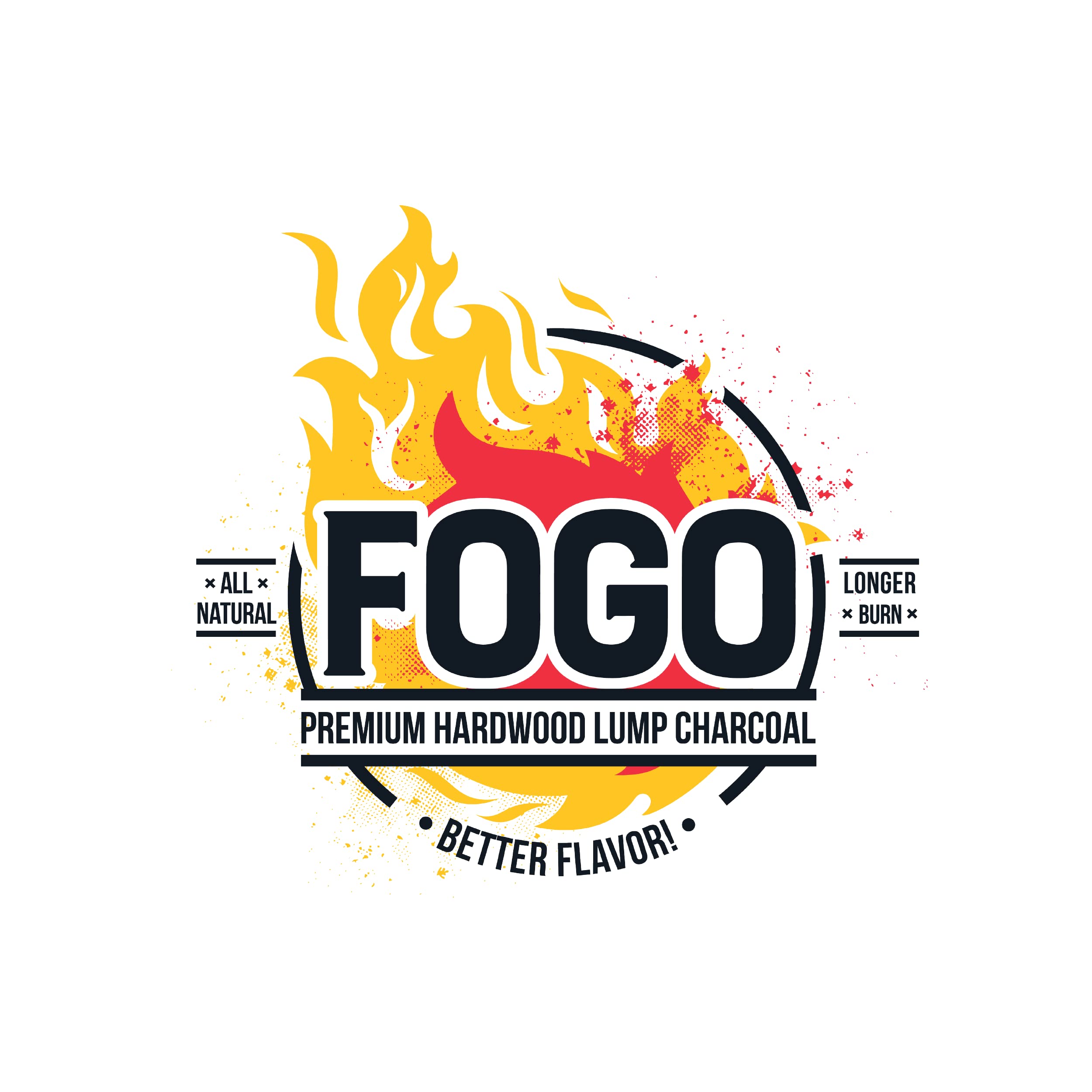FOGO escena al aire libre con parrilla y familia disfrutando sabor a leña