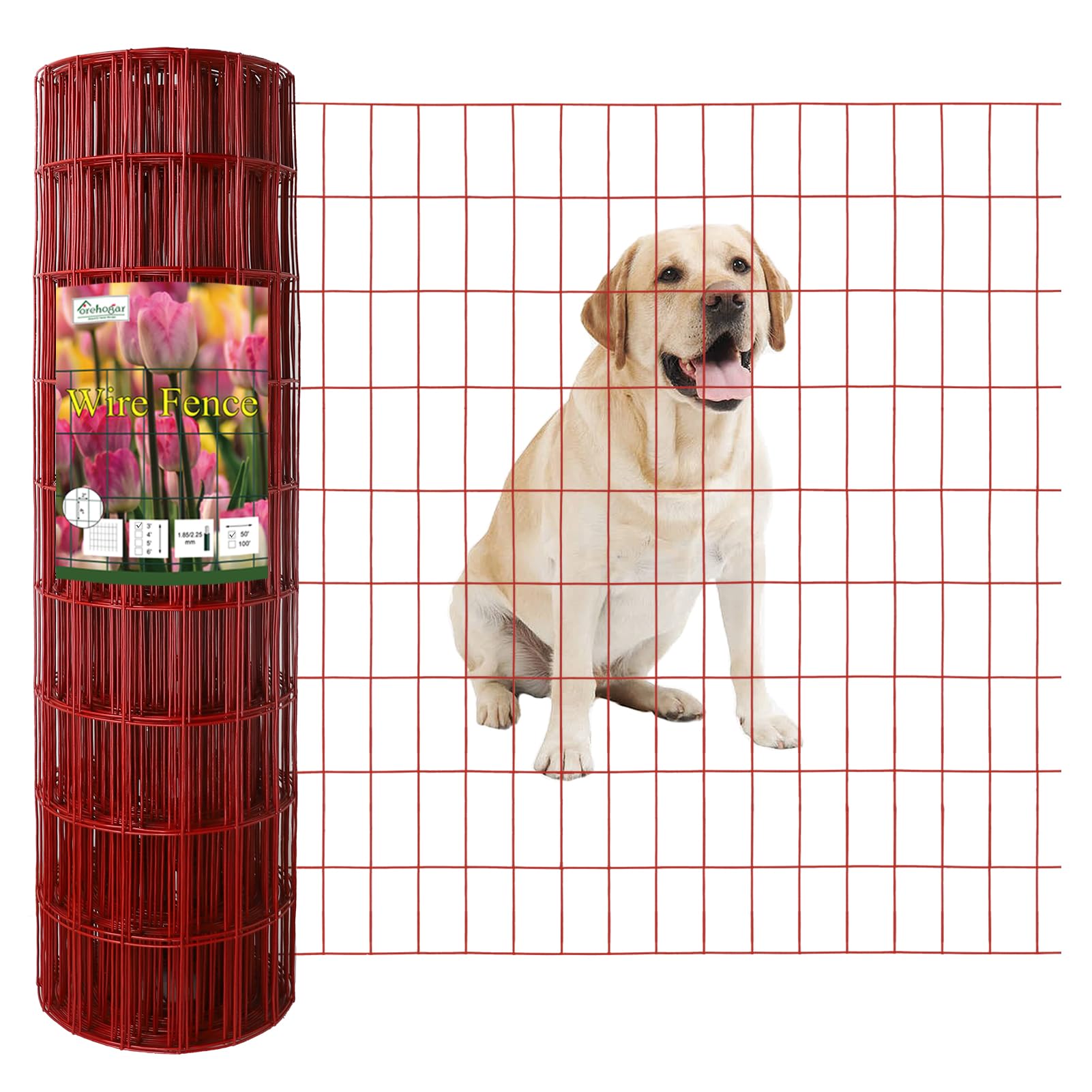 FOREHOGAR vista frontal del rollo mostrando etiqueta y dimensiones, identifica producto
