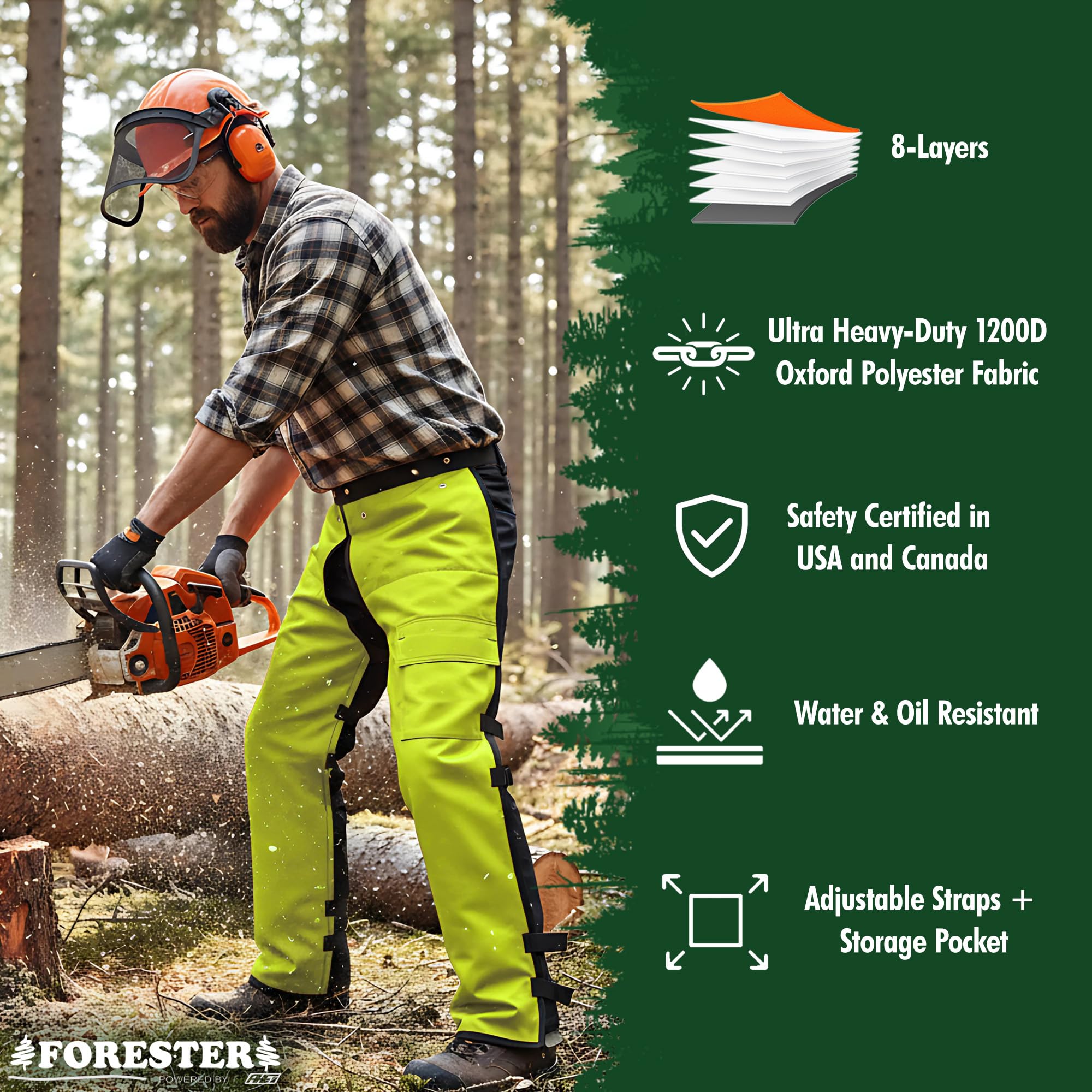 FORESTER cinturón y correas ajustables para comodidad y sujeción