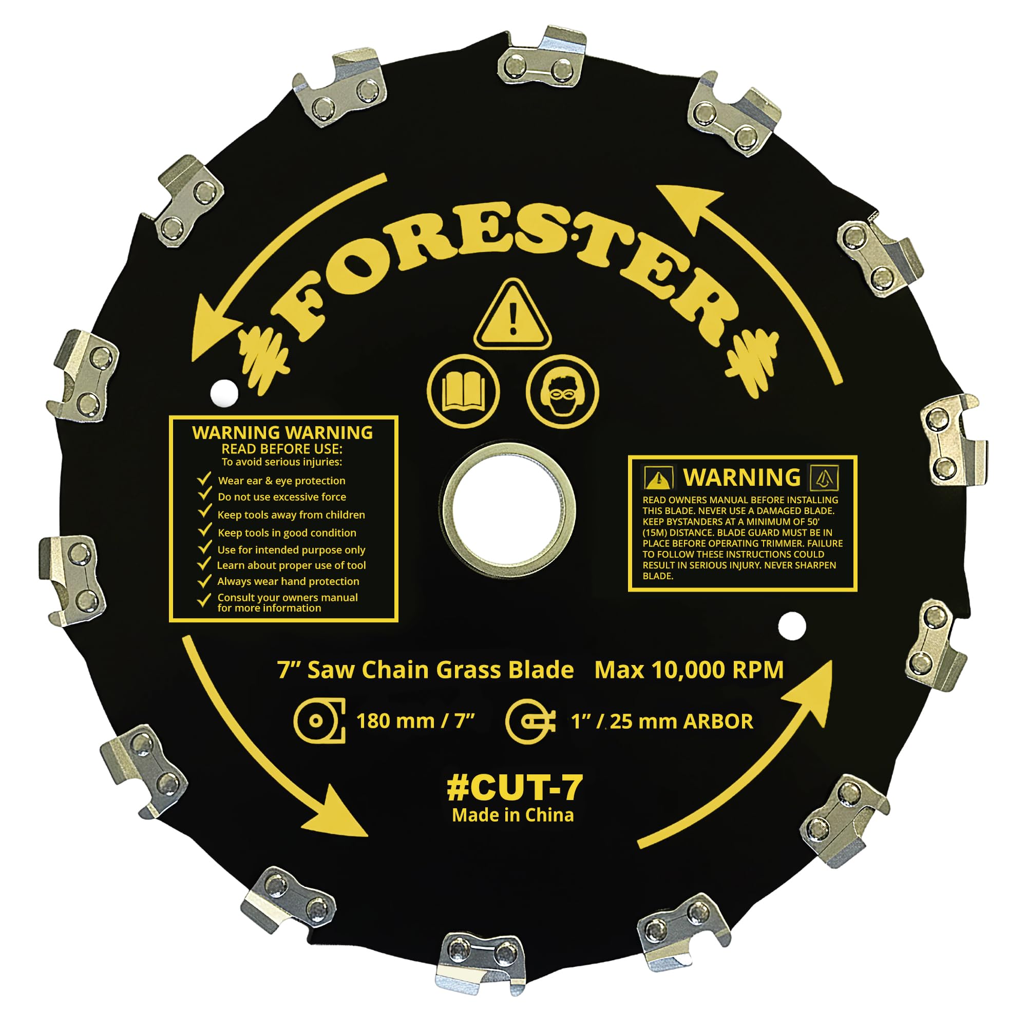 FORESTER hoja en entorno rural cortando matorral denso