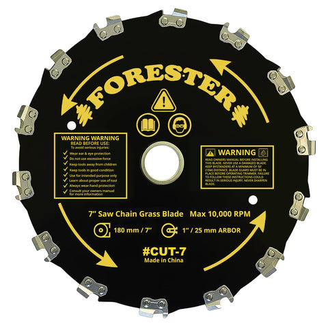 FORESTER hoja en entorno rural cortando matorral denso