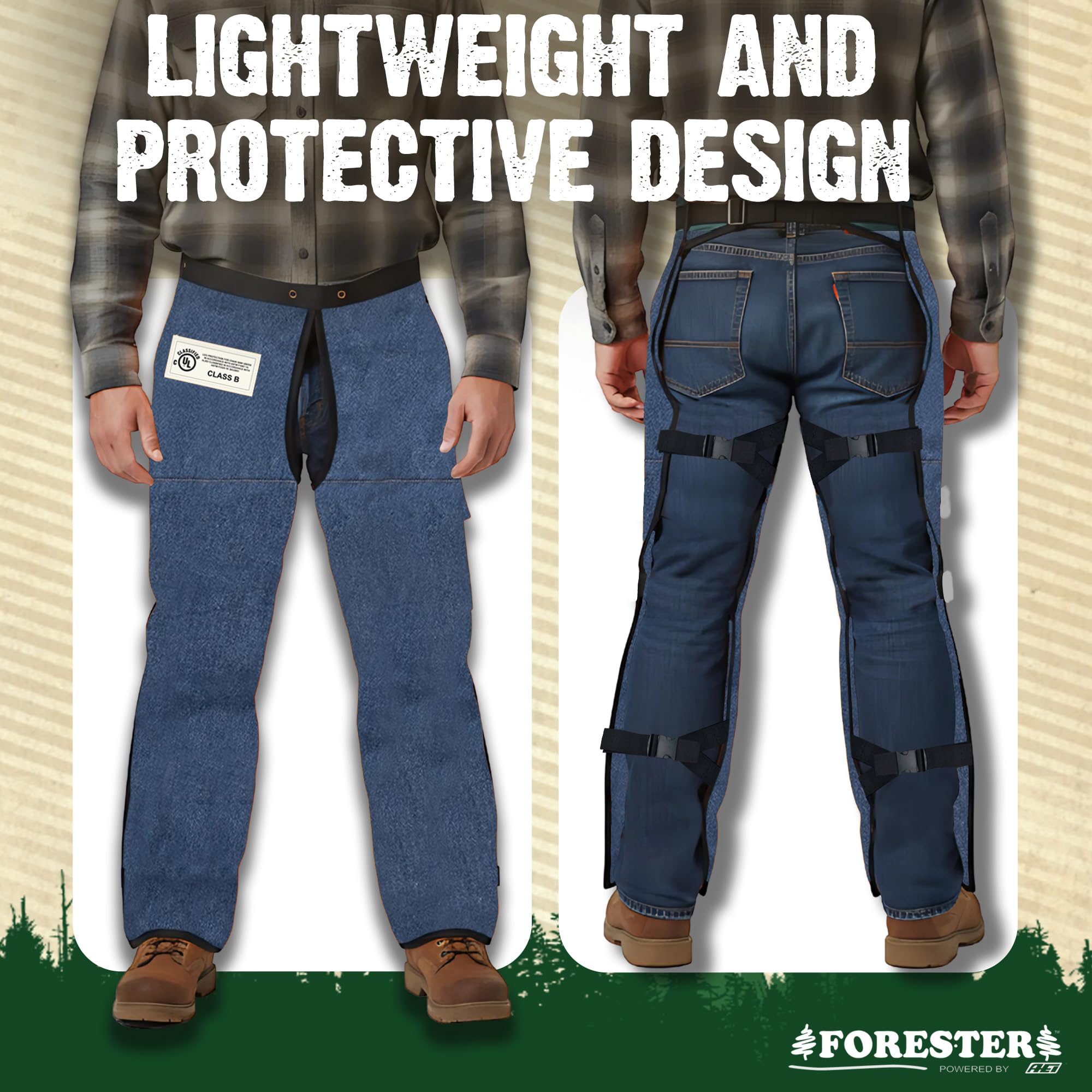 FORESTER comparación de longitud en persona para elegir talla correcta