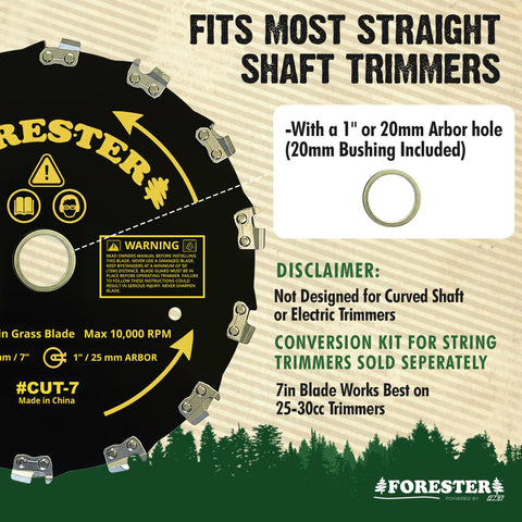FORESTER primer plano de 14 dientes para cortes agresivos
