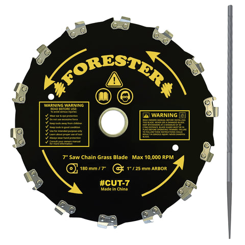 FORESTER hoja frontal 7in mostrando diseño y control