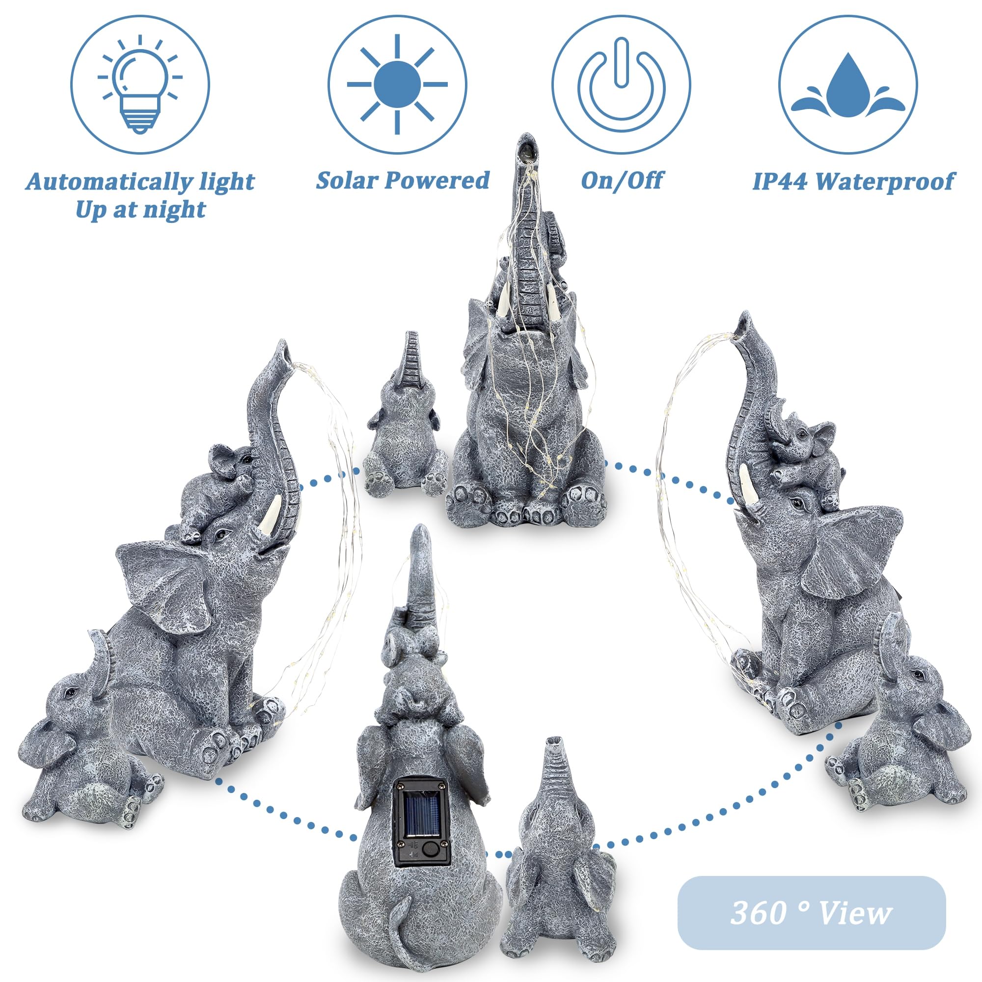 FORUP elefante panel solar visible para carga diurna eficiente