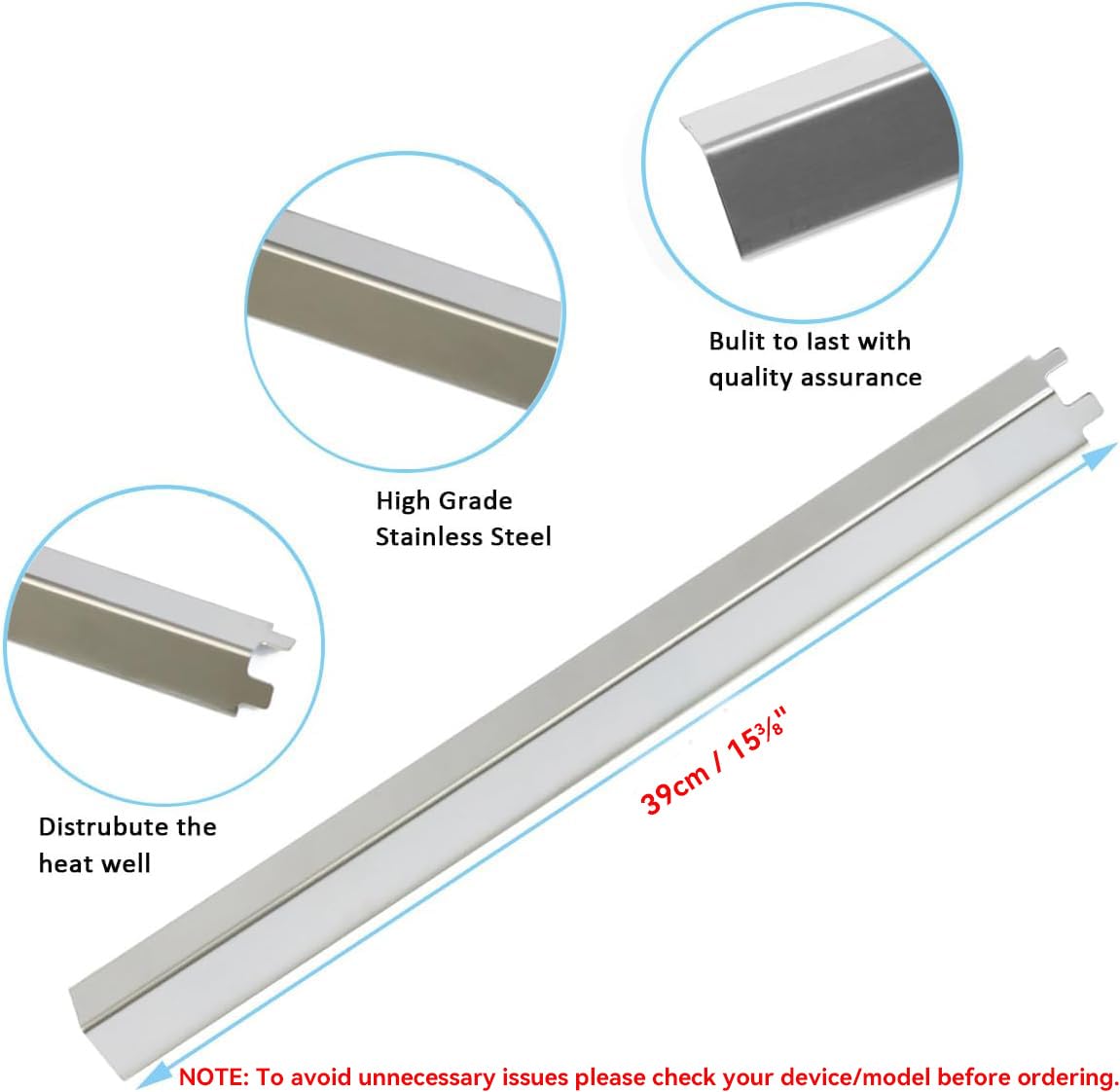FORYEYC tubos crossover ajustables demostrando ajuste 5 a 9 pulgadas para compatibilidad