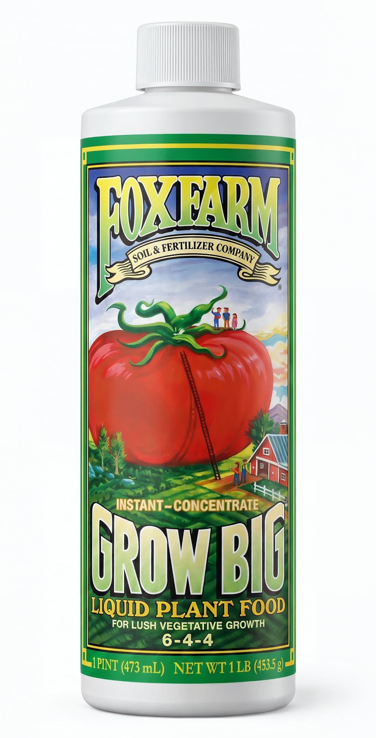 FoxFarm envase frontal de Grow Big mostrando etiqueta y beneficios de crecimiento