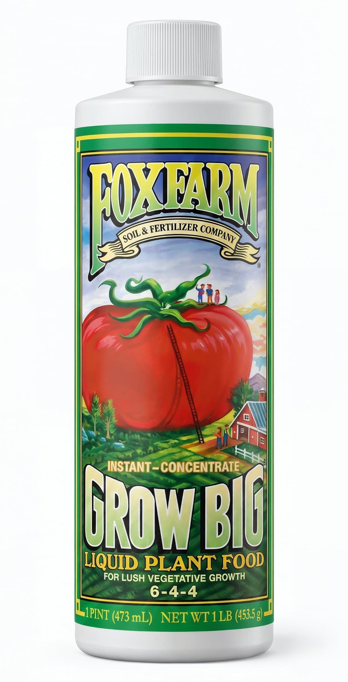 FoxFarm envase frontal de Grow Big mostrando etiqueta y beneficios de crecimiento