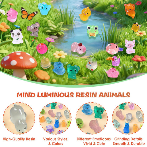 FRAGRANTGARDEN mini animales en jardín de hadas aportando ambiente