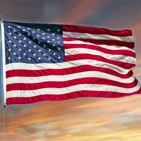 Freefy bandera 6x10 frontal mostrando colores vibrantes y visibilidad