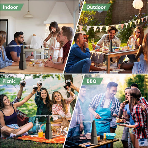 Fretech caja abierta con los cuatro ventiladores y accesorios listos para usar