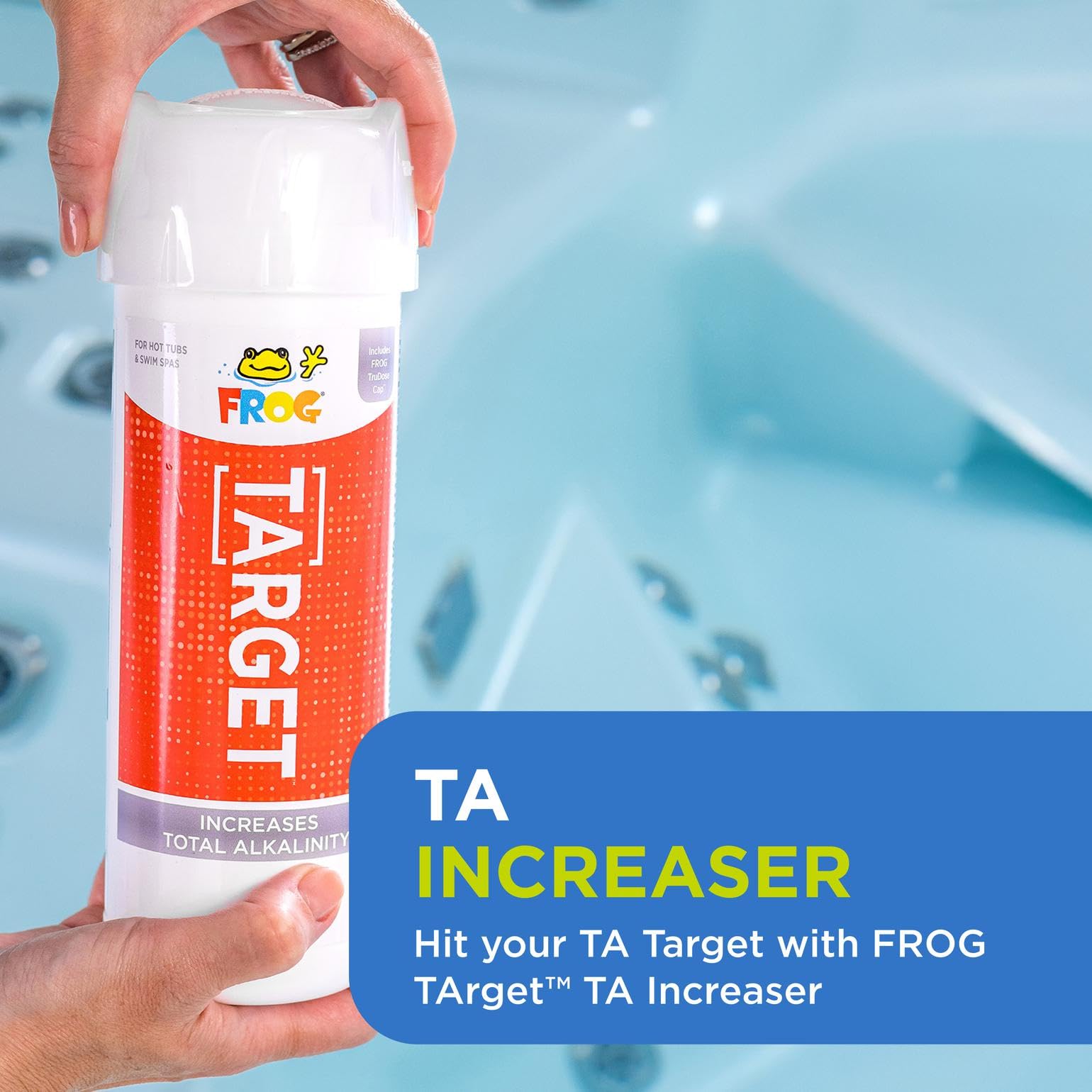 FROG botella junto a una regla para comparar tamaño y capacidad práctica
