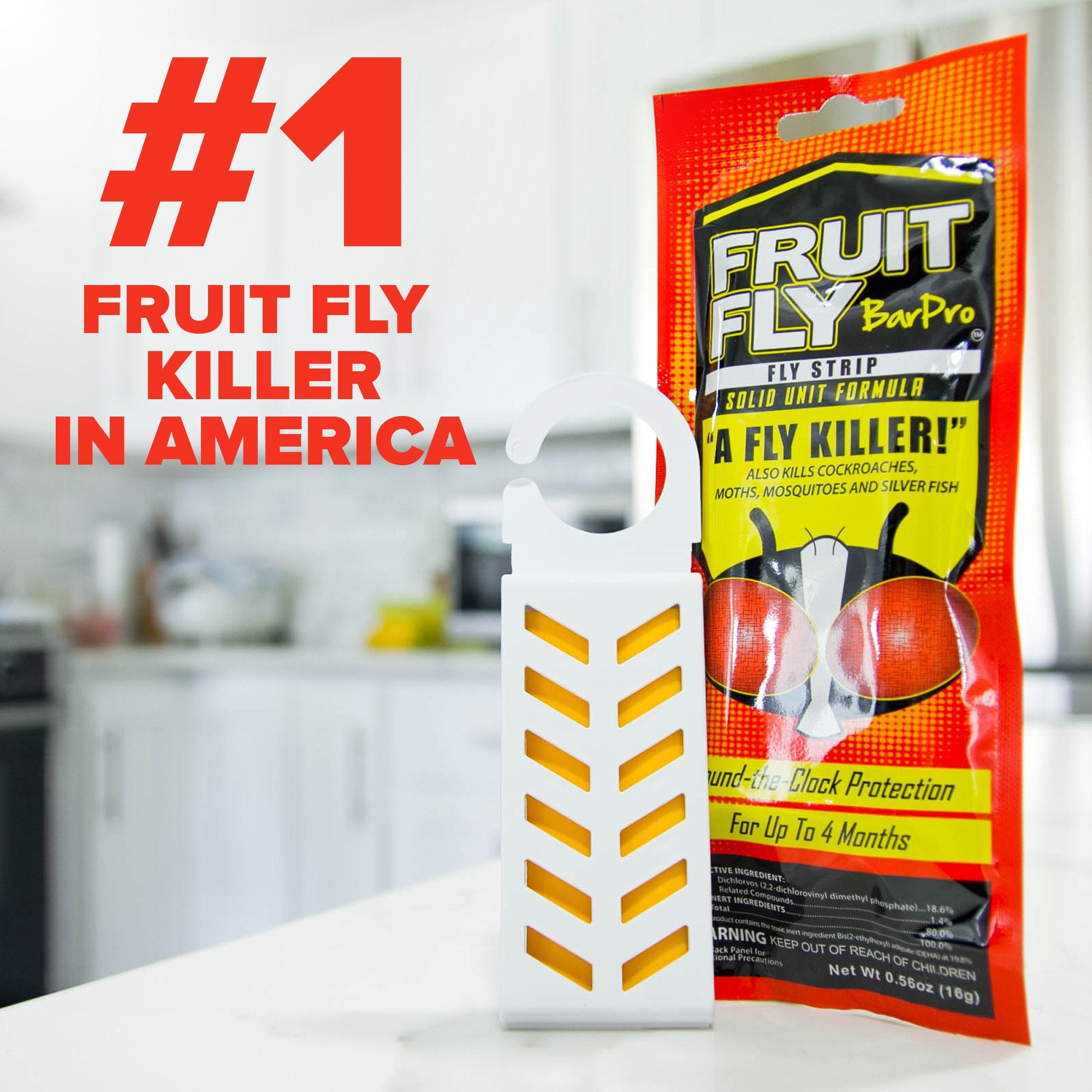 Fruit Fly BarPro detalle de la tira que ilustra textura y formato práctico